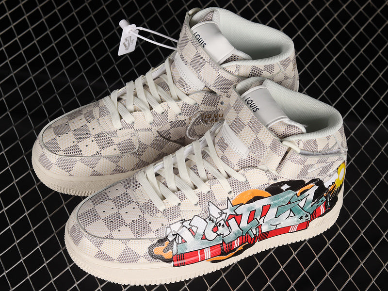 Air Force One High X Louis Vuitton White/Light Grey