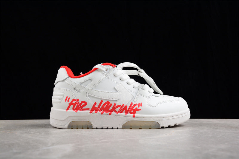 Off-White Out Of Office OOO For Walking White White Red FW21