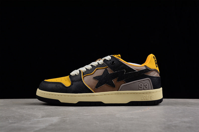 BATHING APE® Sk8 Sta 'Black Yellow'
