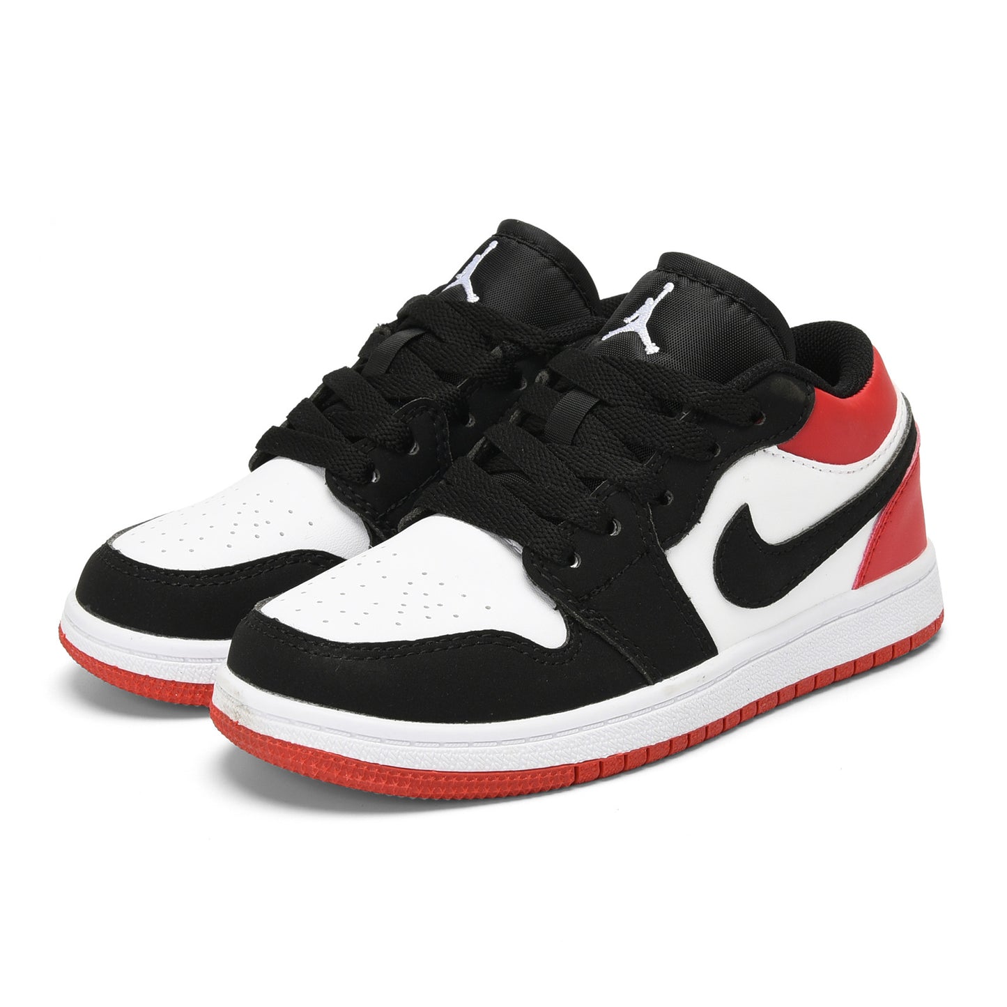 Kids Air Jordan 1 Low 'White Black Red'