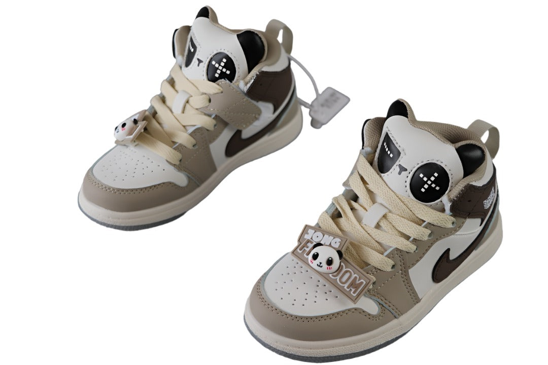 Kids Air Jordan 1 High 'Panda Sail Brown'