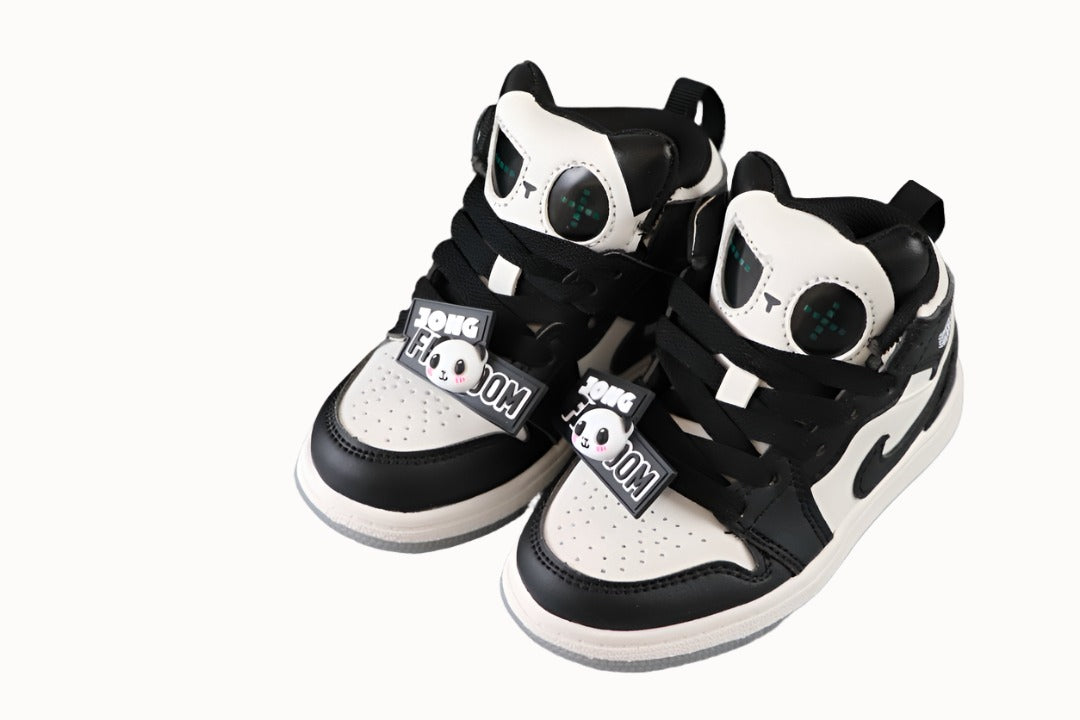 Kids Air Jordan 1 High 'Panda Black White'