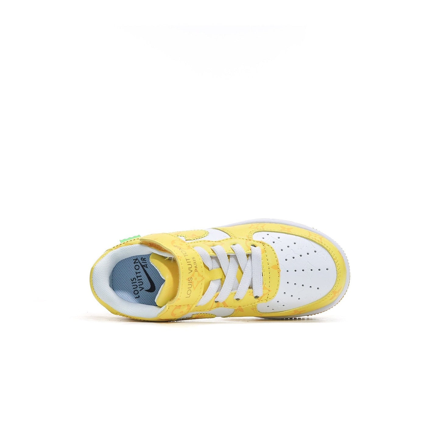 Kids Nike Air Force One X Louis Vuitton White Yellow