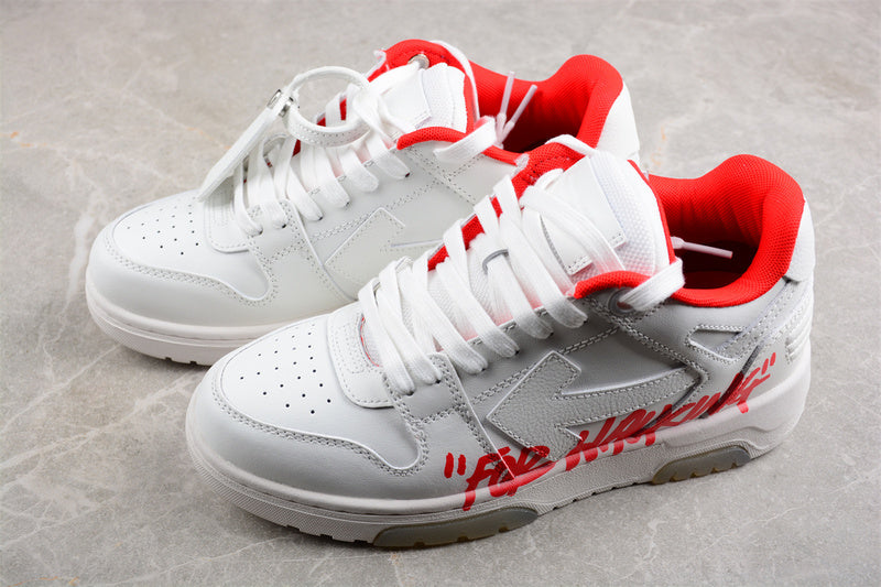 Off-White Out Of Office OOO For Walking White White Red FW21