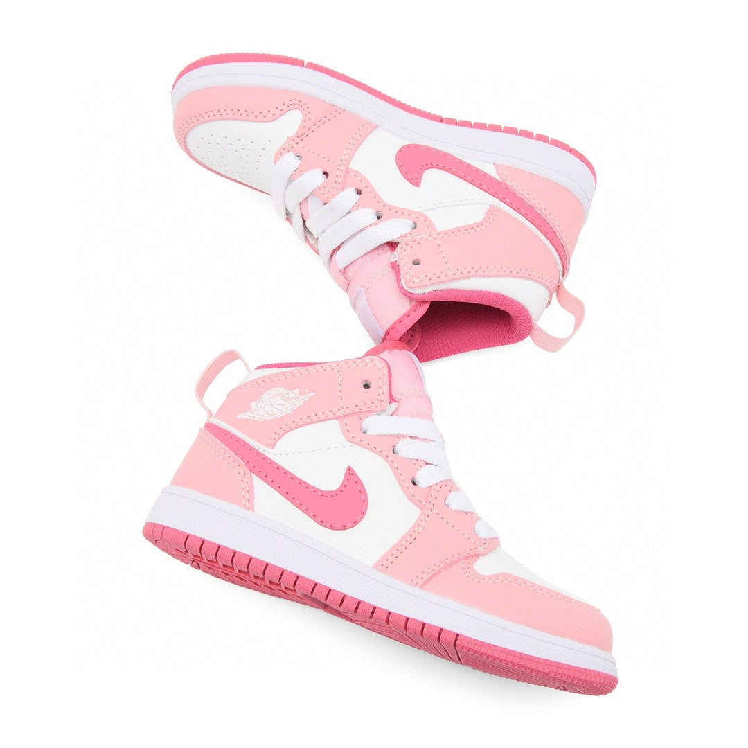 Kids Air Jordan 1 High 'White Light Pink'