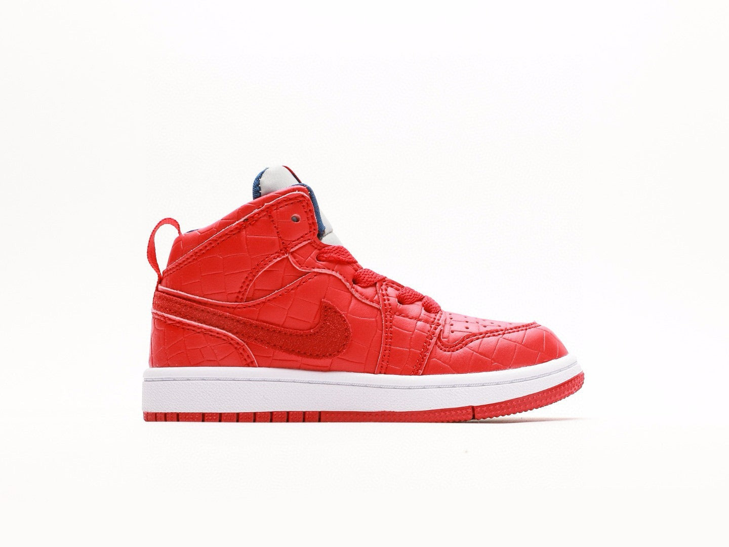 Kids Air Jordan 1 High 'Snake Skin Red'