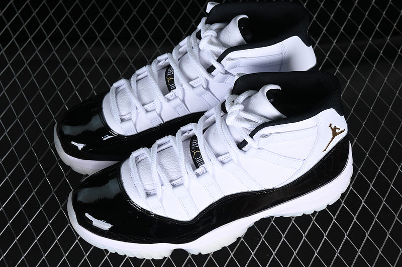 Air Jordan Retro 11 DMP Black/White-Gold