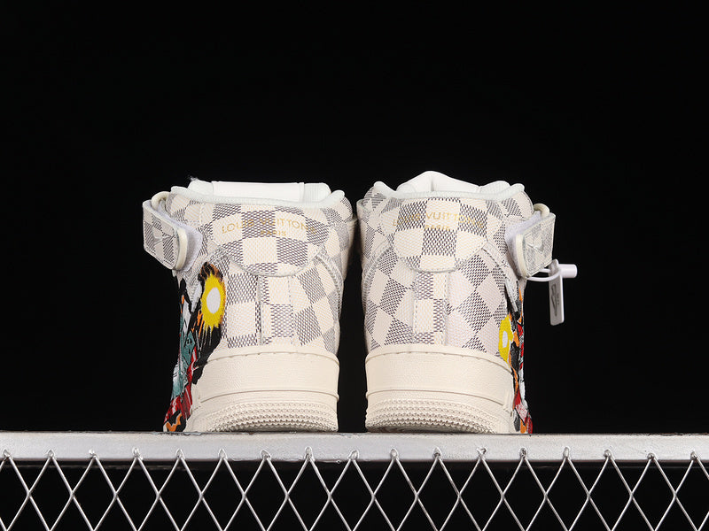 Air Force One High X Louis Vuitton White/Light Grey
