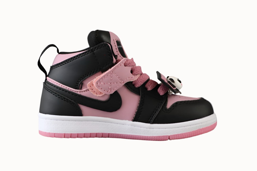 Kids Air Jordan 1 High 'Panda Black Pink'