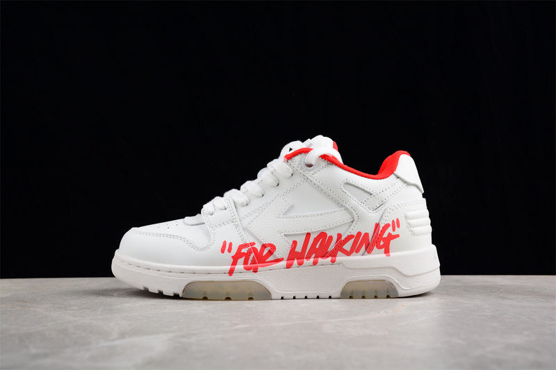 Off-White Out Of Office OOO For Walking White White Red FW21