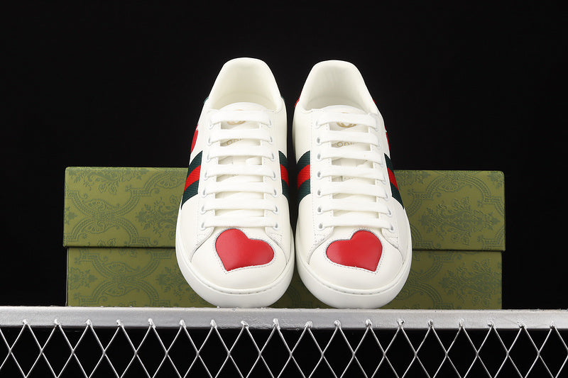 Gucci Ace 'Heart' White Red