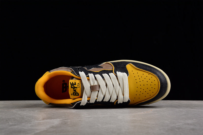 BATHING APE® Sk8 Sta 'Black Yellow'