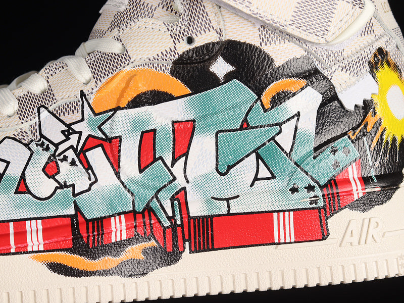 Air Force One High X Louis Vuitton White/Light Grey