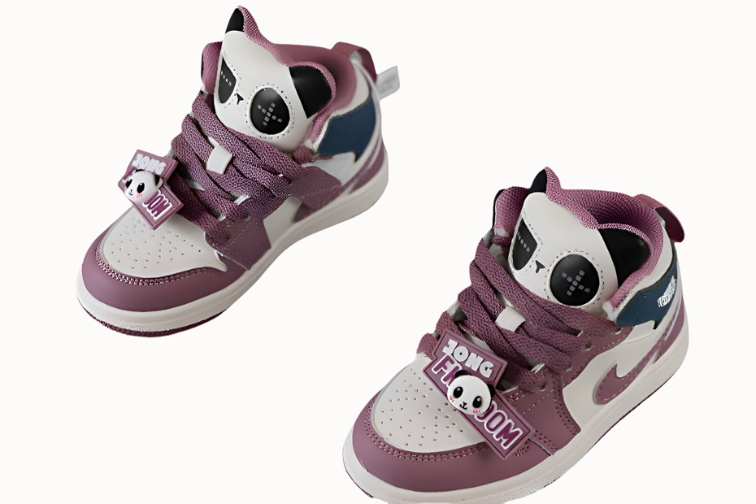 Kids Air Jordan 1 High 'Panda Pure Pink'