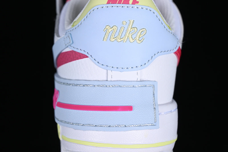 Air Force One Low Shadow White/Pink/Blue-Yellow