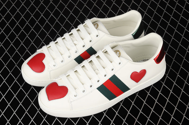 Gucci Ace 'Heart' White Red