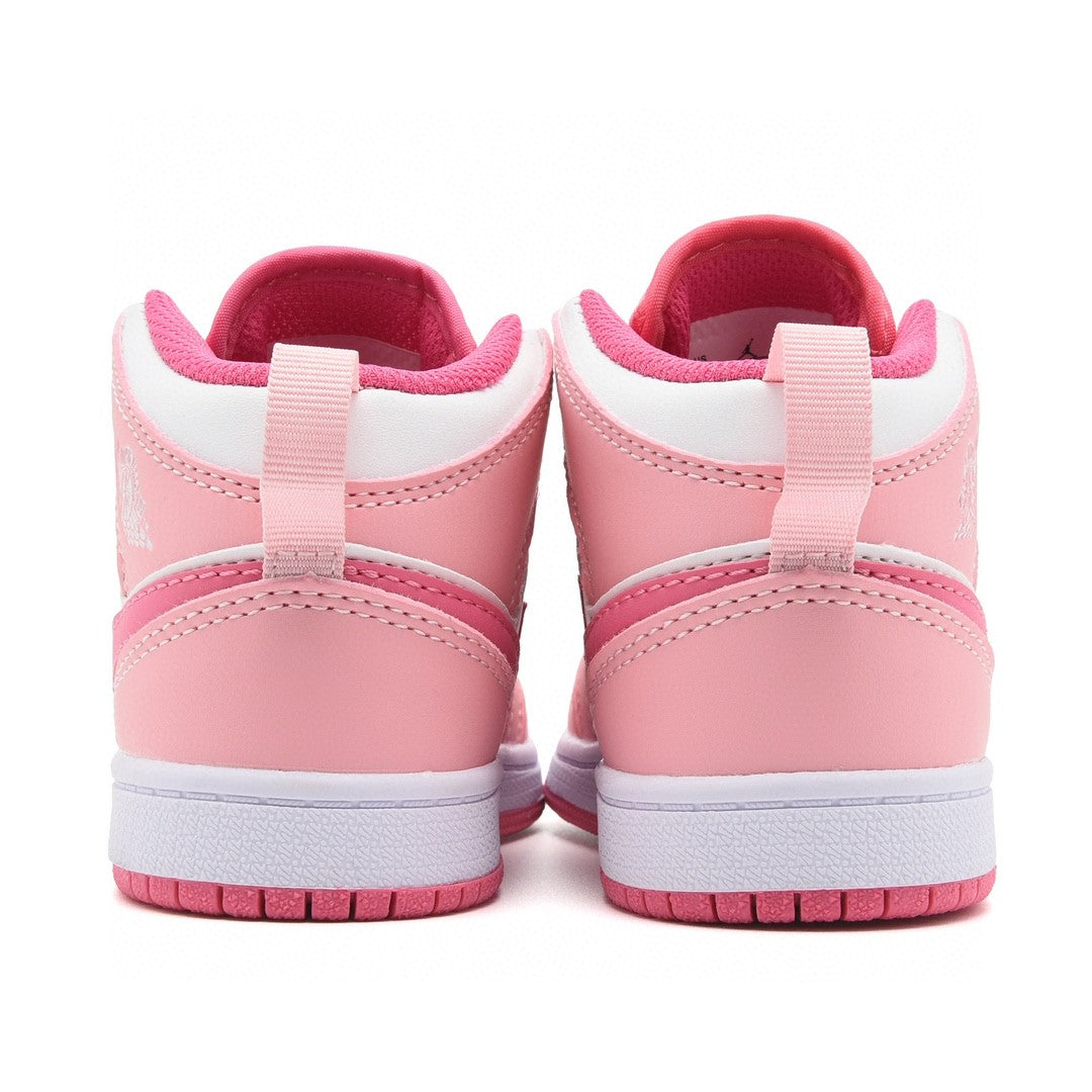 Kids Air Jordan 1 High 'White Light Pink'