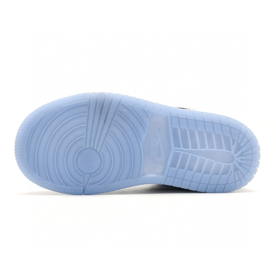 Kids Air Jordan 1 High 'White Triple Baby Blue'