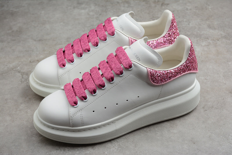 Alexander McQueen Oversized White-Pink Glitter