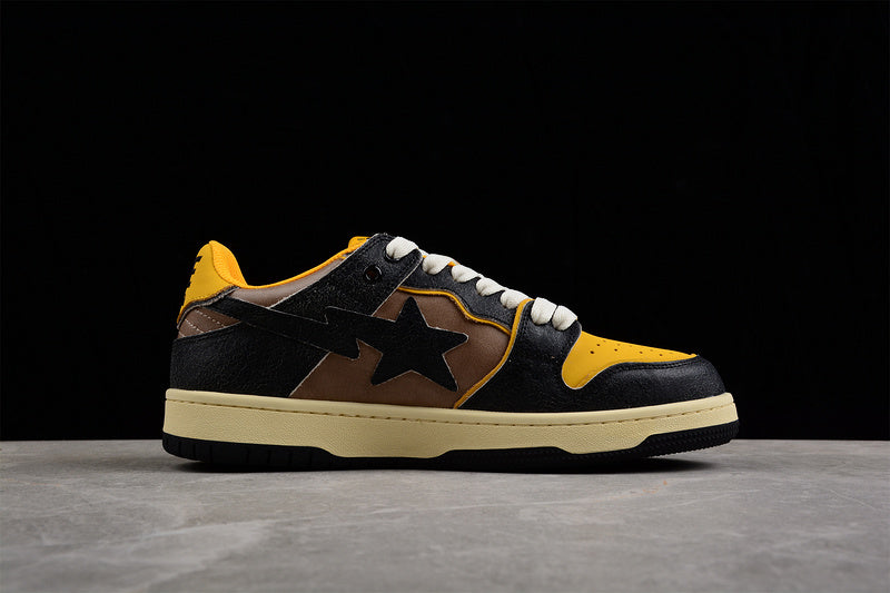 BATHING APE® Sk8 Sta 'Black Yellow'