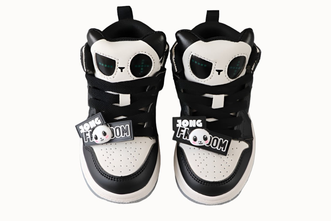 Kids Air Jordan 1 High 'Panda Black White'