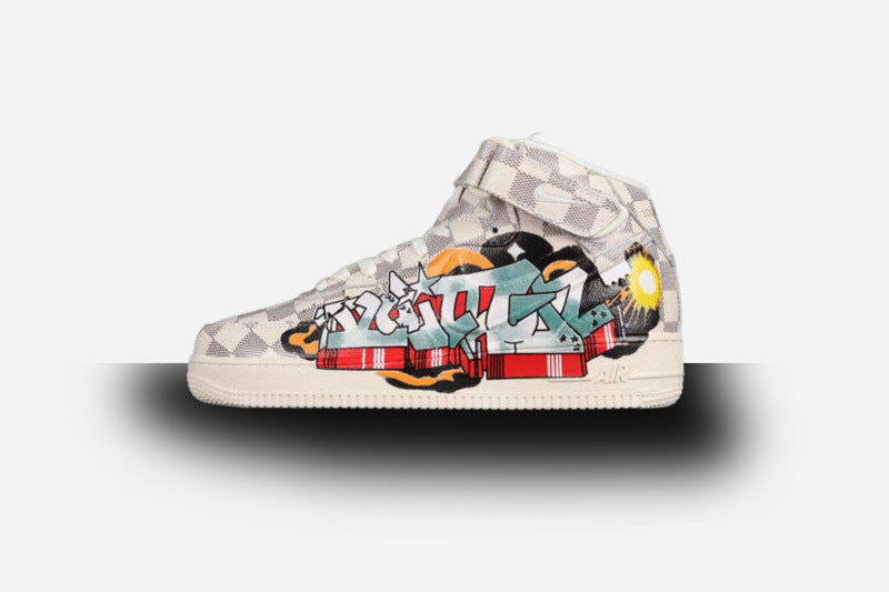 Air Force One High X Louis Vuitton White/Light Grey