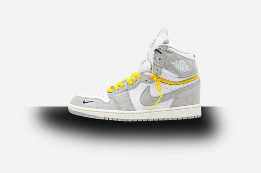 Air Jordan Retro 1 High Switch 2 In 1 White/Light Smoke Grey-Tour Yellow