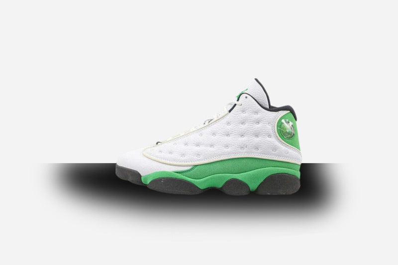 Air Jordan Retro 13 White/ Lucky Green-Black