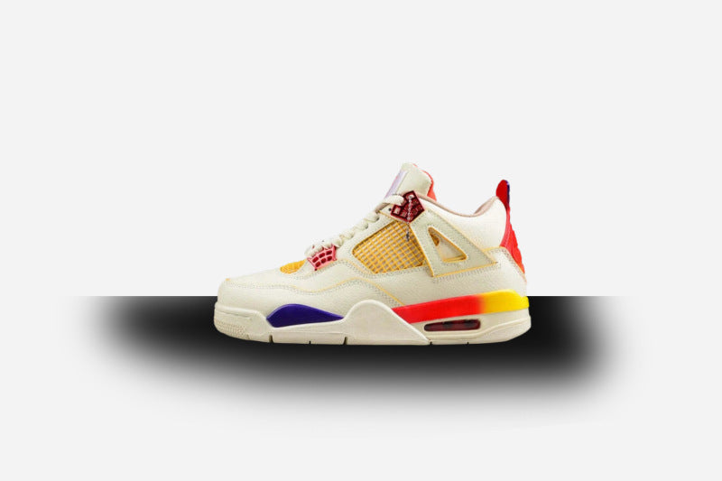 Air Jordan Retro 4 X J Balvin Grey/Orange/Yellow-White