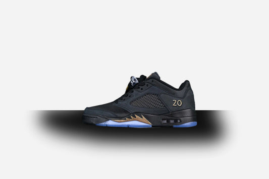 Air Jordan Retro 5 Low Wings Black/Gold-Blue