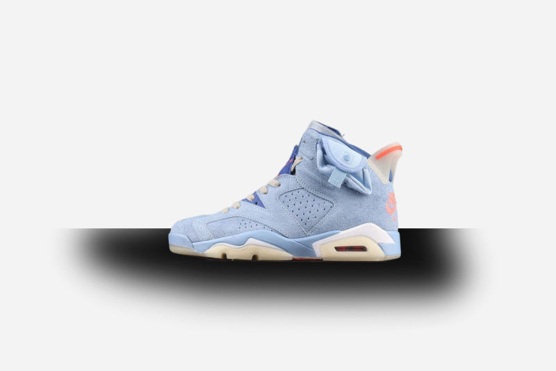 Air Jordan Retro 6 X Travis Scott Cerulean Blue