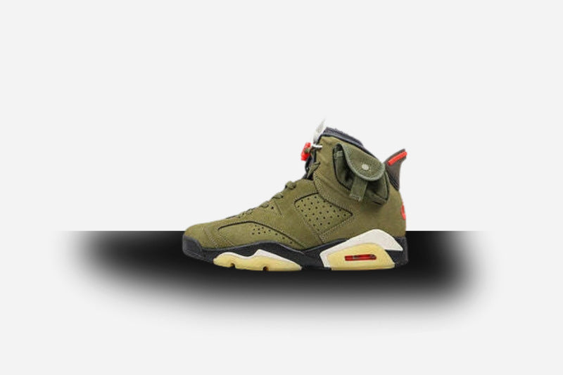 Air Jordan Retro 6 X Travis Scott Medium Olive/Black