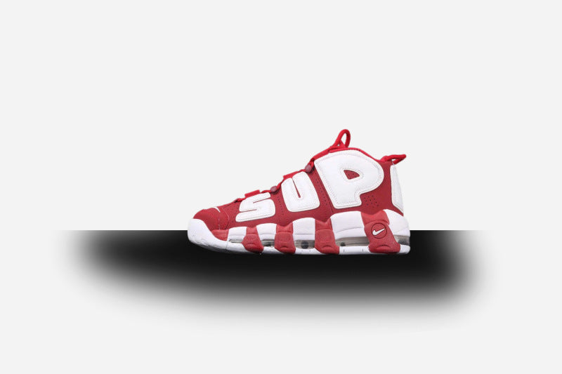 Air More Uptempo X Supreme Varsity Red-White