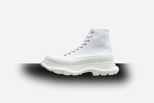 Alexander McQueen Tread Slick High Lace Up White