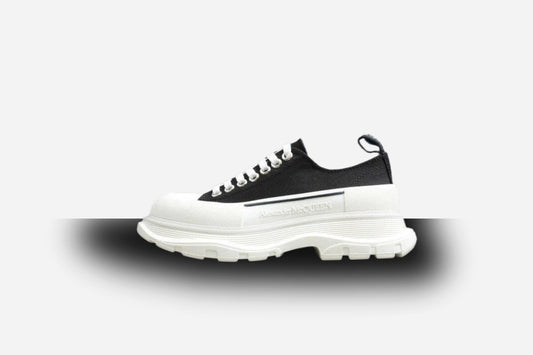 Alexander McQueen Tread Slick Low Lace Up White Black