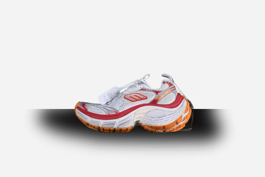 Balenciaga Track 10XL White/Red-Orange mesh