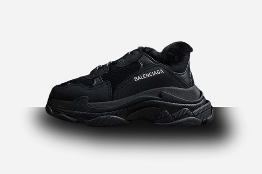 Balenciaga Triple S 'Faux Fur- Black'