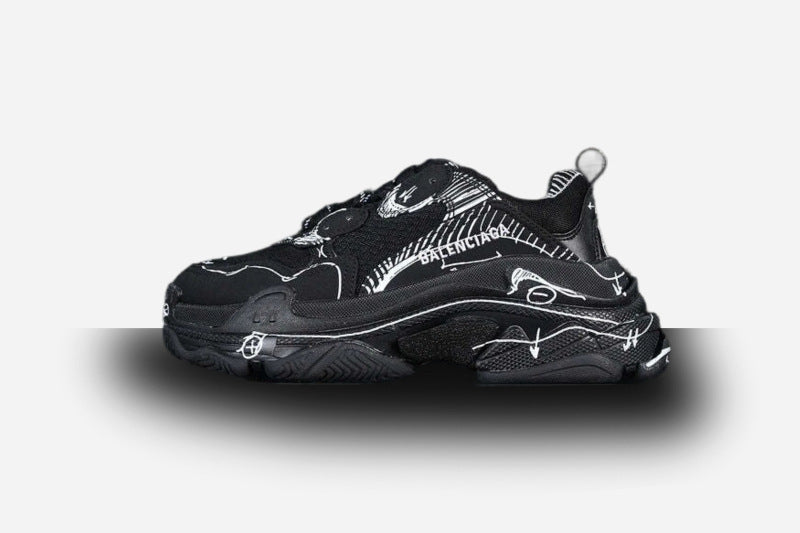 Balenciaga Triple S Beige 'Black-White'