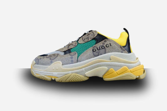 Balenciaga Triple S X Gucci 'The Hacker Project' Beige Green Yellow