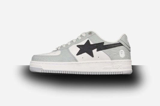 BAPE Bapesta #3 'Line White-Camo Gray'