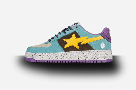 BAPE Bapesta 'Blue Yellow Brown-Purple'