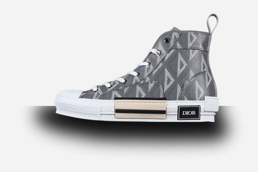 Dior B23 High Top Bee Embroidery Grey