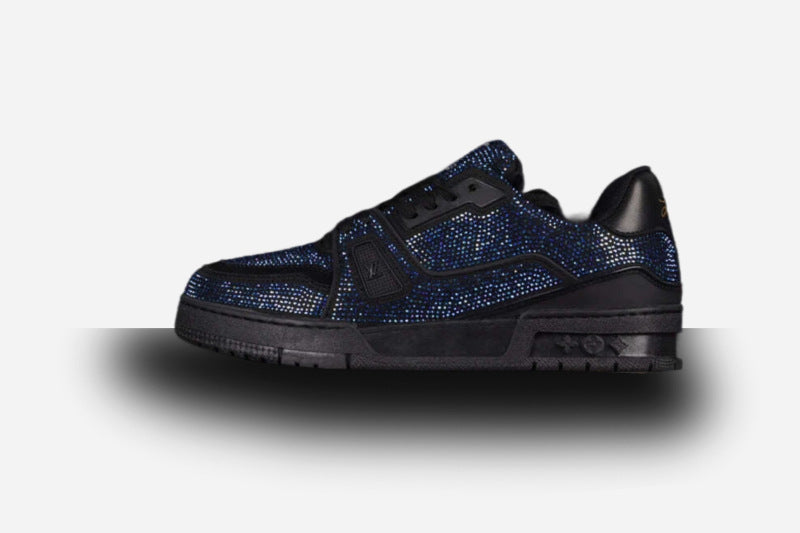 Louis Vuitton Trainer Blue Crystals