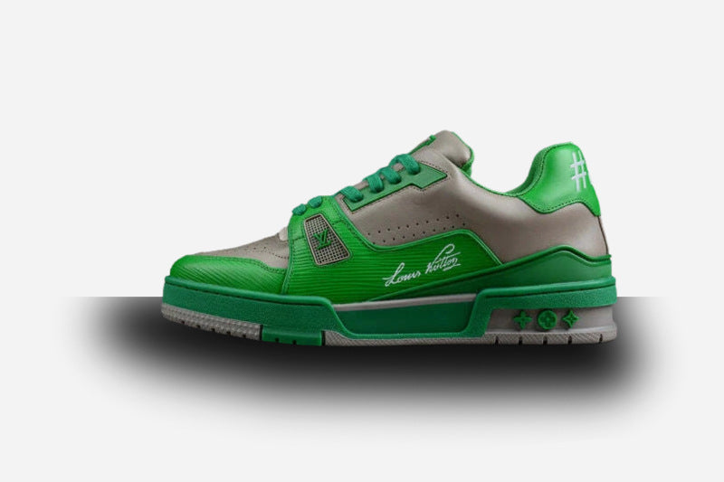 Louis Vuitton Trainer Green Grey