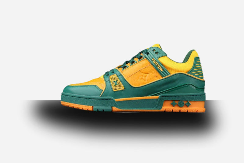 Louis Vuitton Trainer Sneakers Low Green Yellow