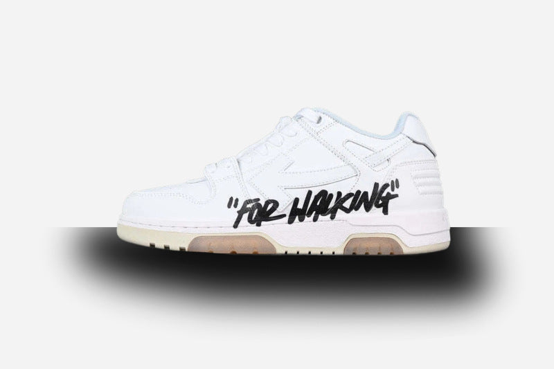 Off-White Out Of Office OOO Low Tops For Walking White Black