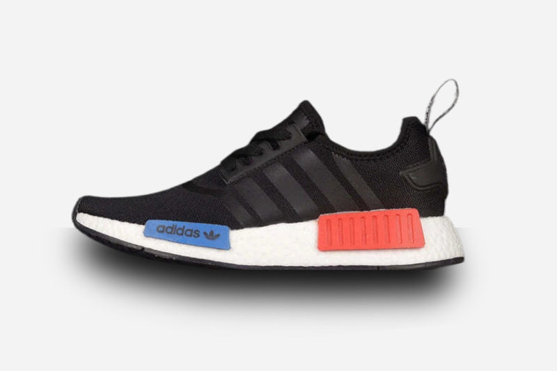 Adidas NMD R1 Core Black/White/Blue-Red