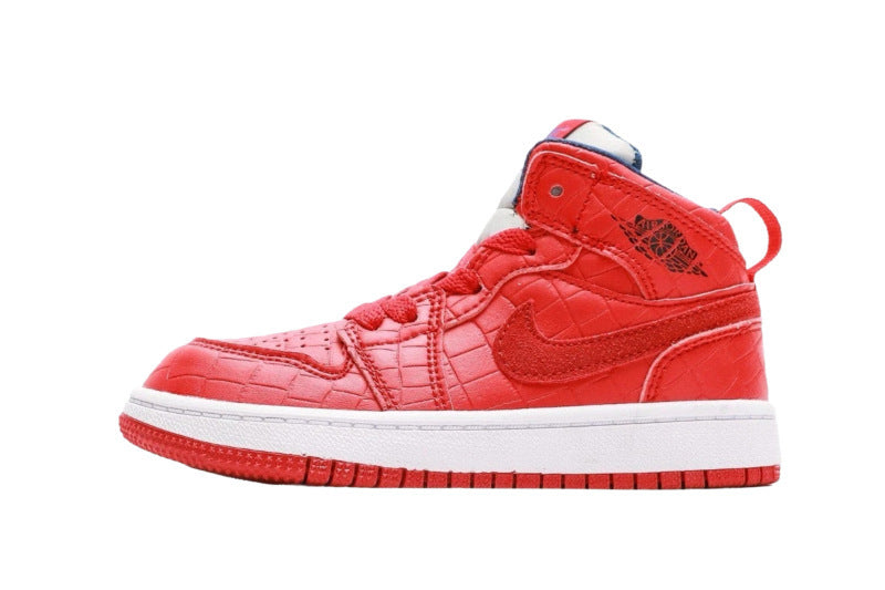Kids Air Jordan 1 High 'Snake Skin Red'