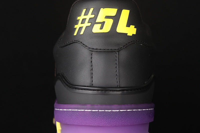 Louis Vuitton Trainer Low #54 Signature Black Purple Brown
