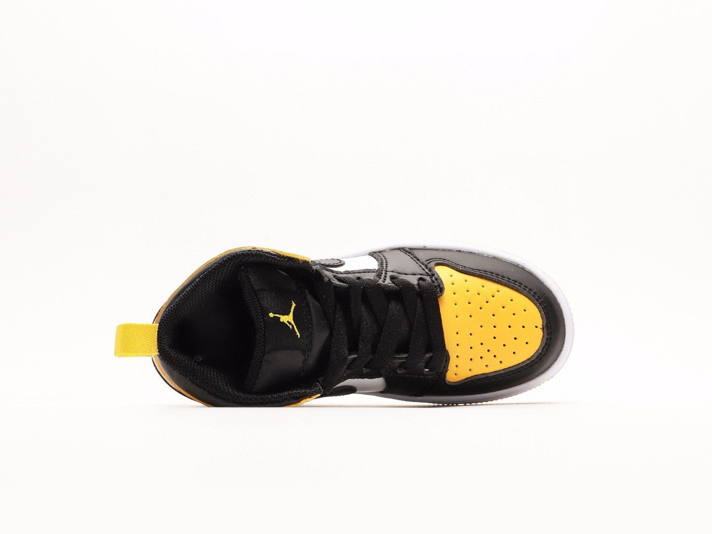 Kids Air Jordan 1 High 'Black White Yellow'